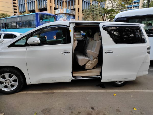 price to hire a Toyota Alphard in Nairobi, Kenya